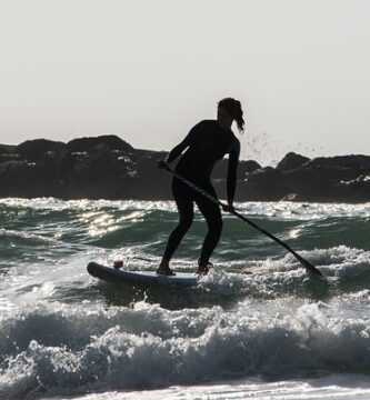 paddle surf blanco y negro